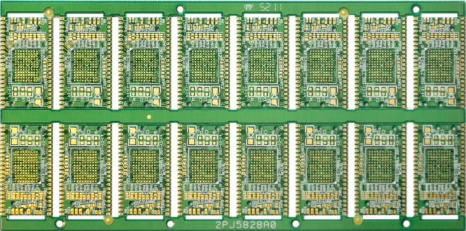 Four and half hole gold PCB